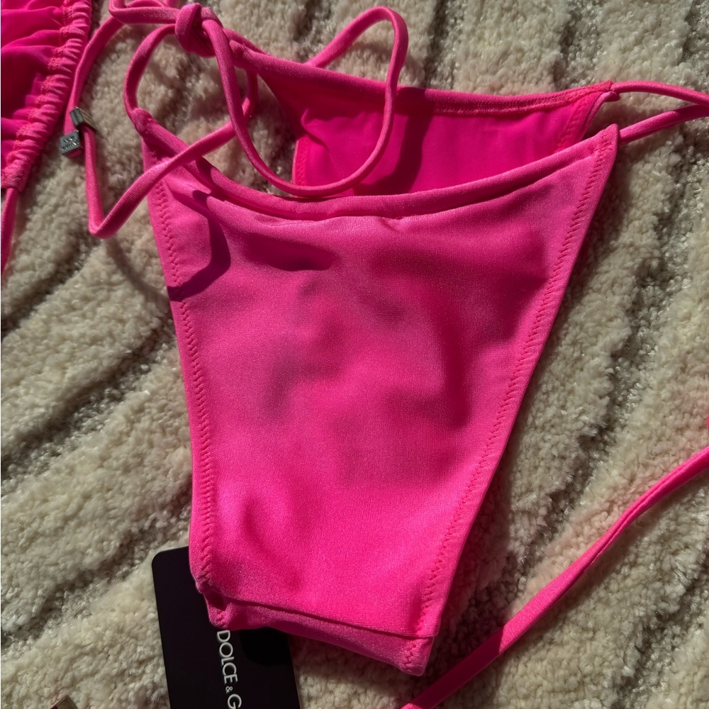 D&G Hot Pink Triangle Bikini - Picture 10 of 11